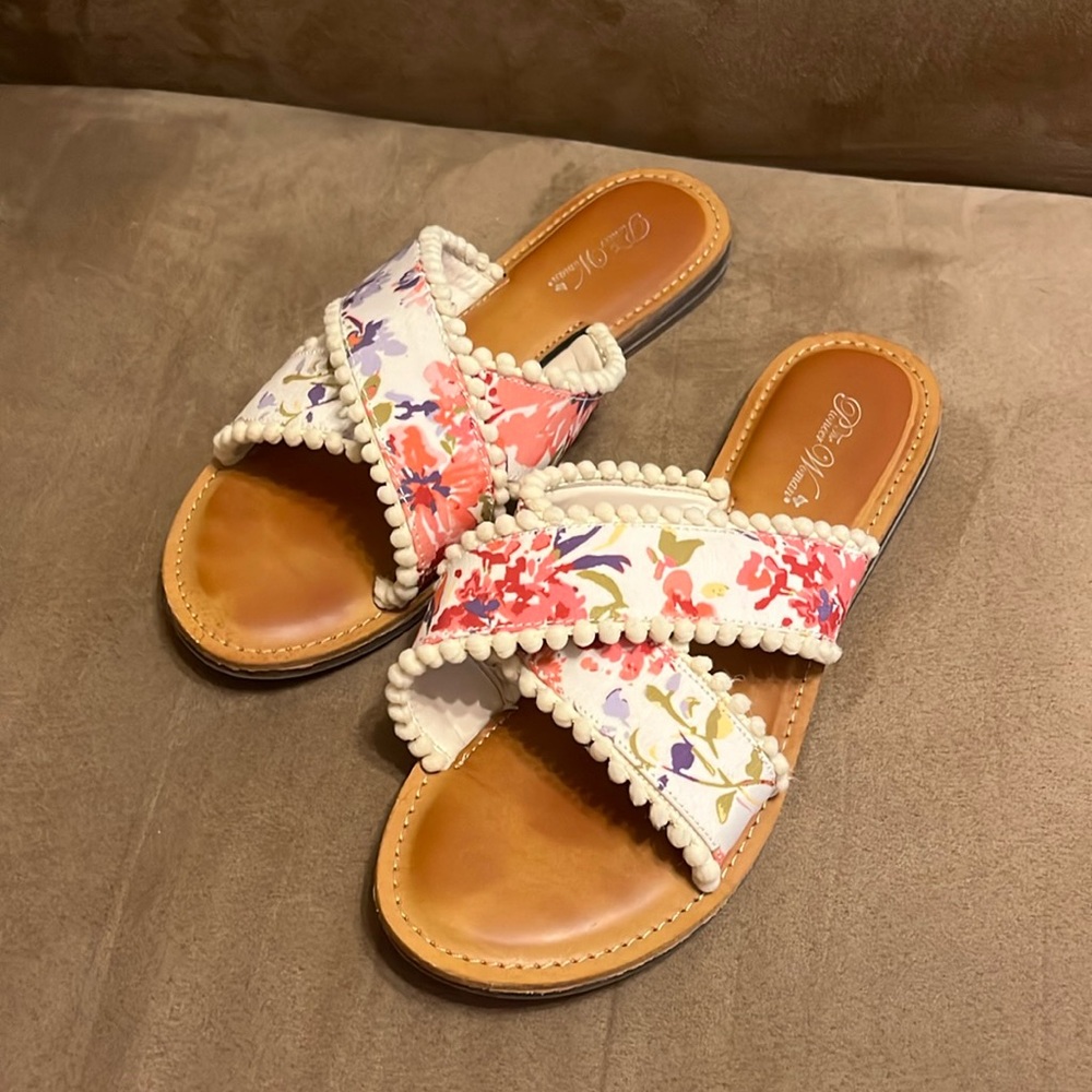 Floral Sandals The Pioneer Woman Johana Slides size 8.5